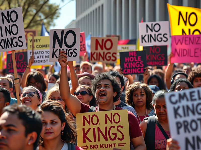 No Kings Protest Draws&nbsp;Crowd